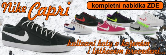 Banner - Nike Capri kultovn boty v koenm i ltkovm proveden